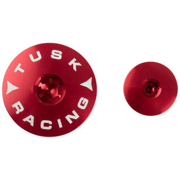 Tusk Billet Aluminum Engine Plug Kit  Red