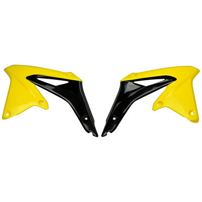 UFO Radiator Scoops  Yellow/Black